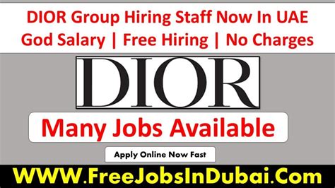 dior jobs
